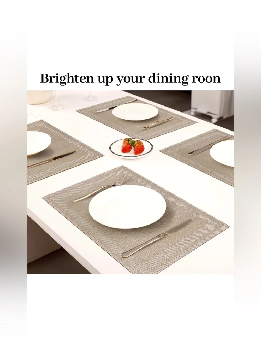 Set of 4 Woven Placemat Mats
